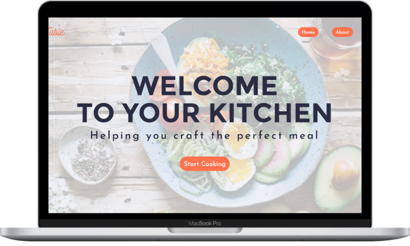 homepage of tasty-table